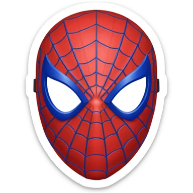 Spiderman mask without background  sticker