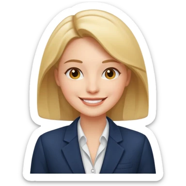 business woman relaxed sticker