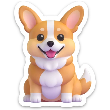 corgi dog sticker