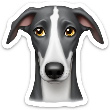 Galgo con charco pis  sticker