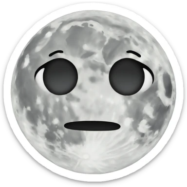 Moon sticker