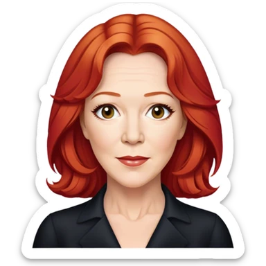 Catherine O'Hara home alone realistic, red hair sticker