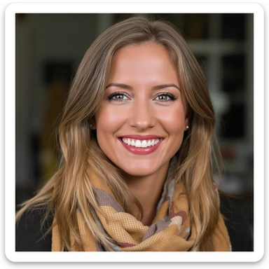 smiley face with missing teeth, realistic style, professional photography sticker