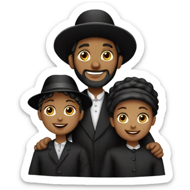 orthodox jewish family png sticker