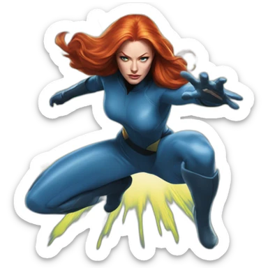 Jean-Grey-from-the-X-Men-using-telekinesis sticker