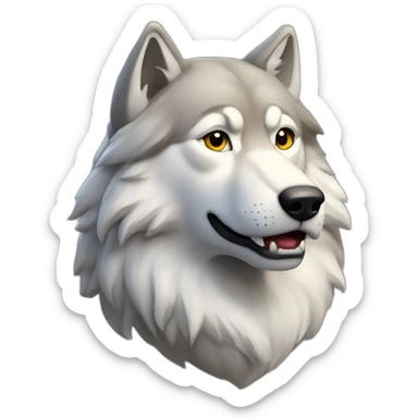Logo snapchat avec un loup dessus sticker