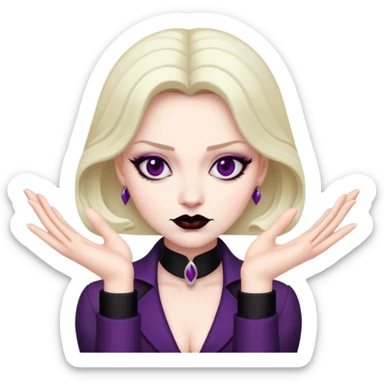 Scheming hands very villainess sticker