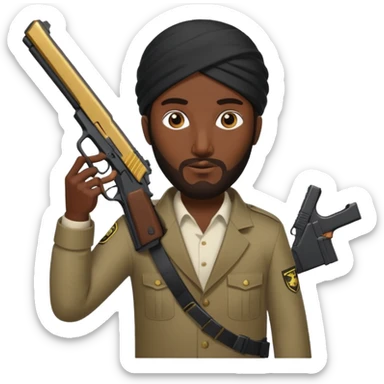 Quiero el rapero dd osama con una glock apuntando cargador largo  sticker