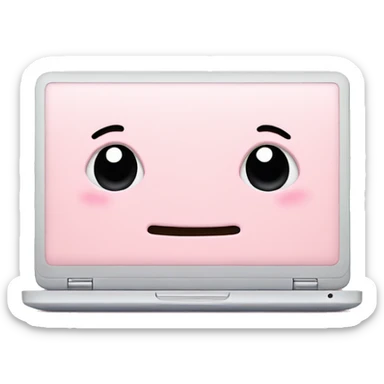 Pastel pink laptop  sticker