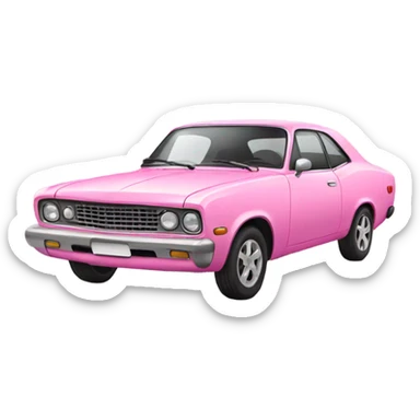 pink car sticker