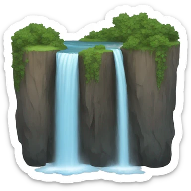 Waterfall sticker