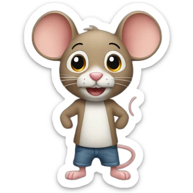 Jerry-mouse sticker