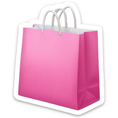 Pink Shopping bag  sticker