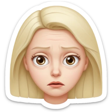  confused and weirided out woman sticker