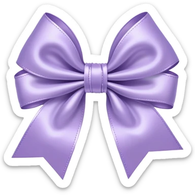 Pastel purple bow  sticker