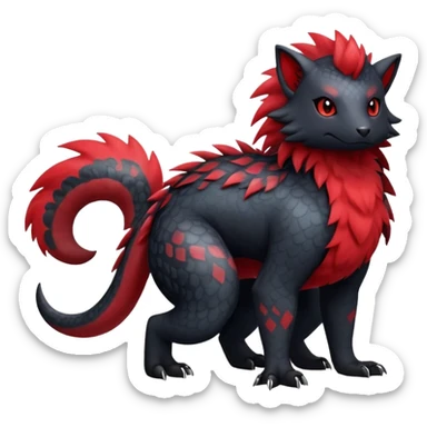 Salandit-Zorua-hybrid (full body) sticker