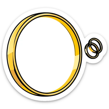 Crie uma aliança de ouro sticker