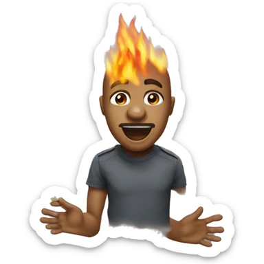 Give me an emoji of a fire￼ end ￼ sticker