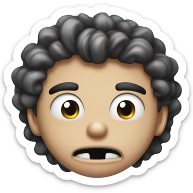 So so so so so angry tooth sticker