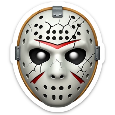 Jason mask sticker