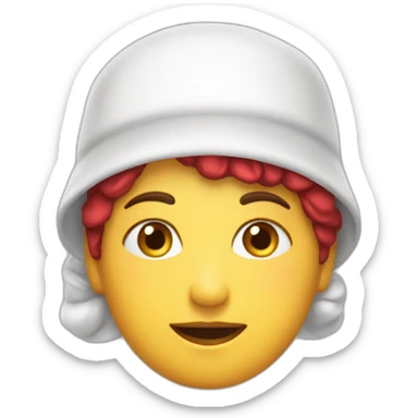hand maid's tale red headwear sticker