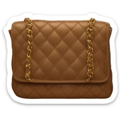 Chanel bag brown sticker
