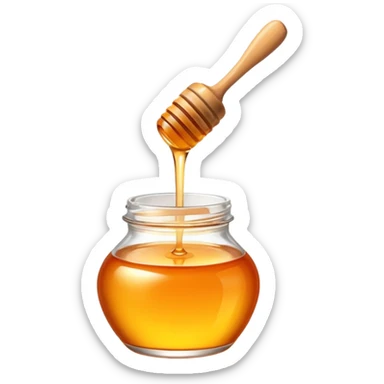 a skincare with orange honey inside sticker