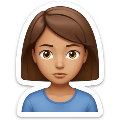 Squinting Eyes emoji medium tan girl sticker