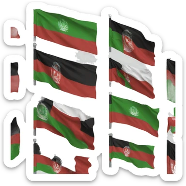 Afghanistan flag sticker