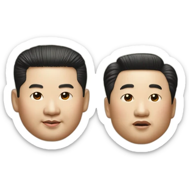 Kim Jong-un xi jinping sticker