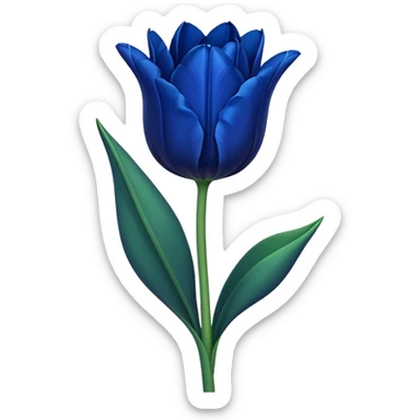 Dark blue tulip sticker
