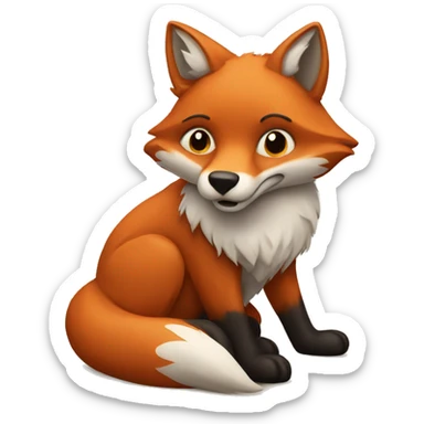Fox sticker