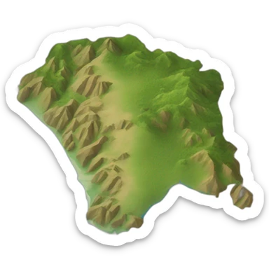 Nicaragua country mapa  sticker
