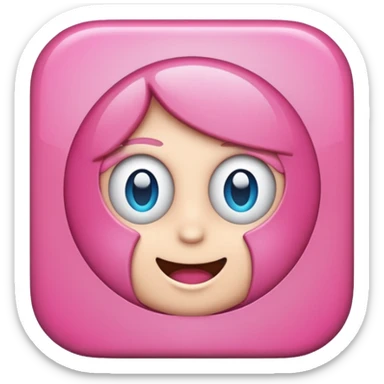 zoom app for meeting pink icon sticker