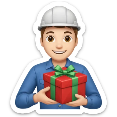 gift with an worker sticker