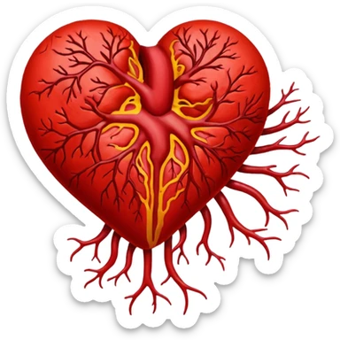 blood  circulation thought body   sticker