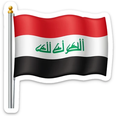 iraqi flag sticker