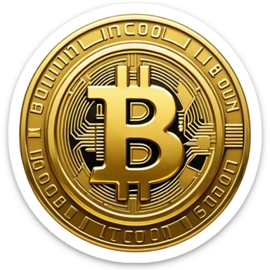 bitcoin logo sticker