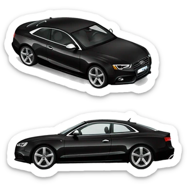 Black audi a5 sticker