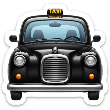 black taxi sticker