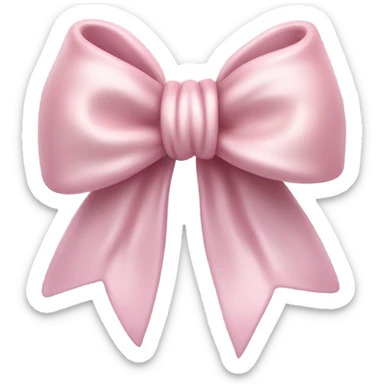 Light pink bow sticker