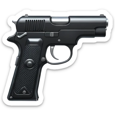 Pistol gun sticker