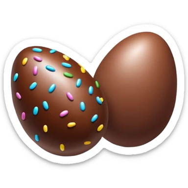 Chocolate Easter eggs sticker