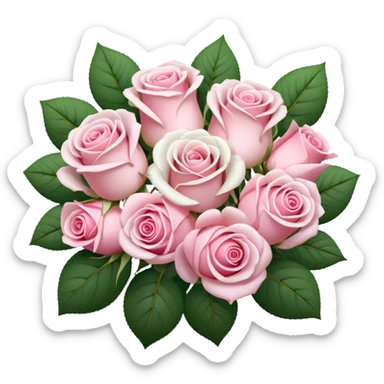 Beautiful Bouquet wedding flowers aesthetic  sticker