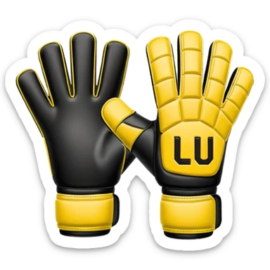 Football goalkeeper gloves sticker