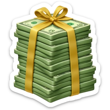 Dinero fácil de dibujar  sticker