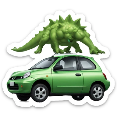 kaiju Nissan micra sticker