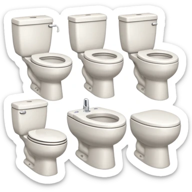 toilet itemleri sticker
