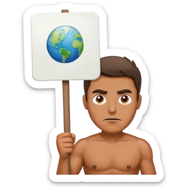 climate activist climate activist man sticker