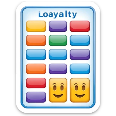 fake costumer loyalty sticker